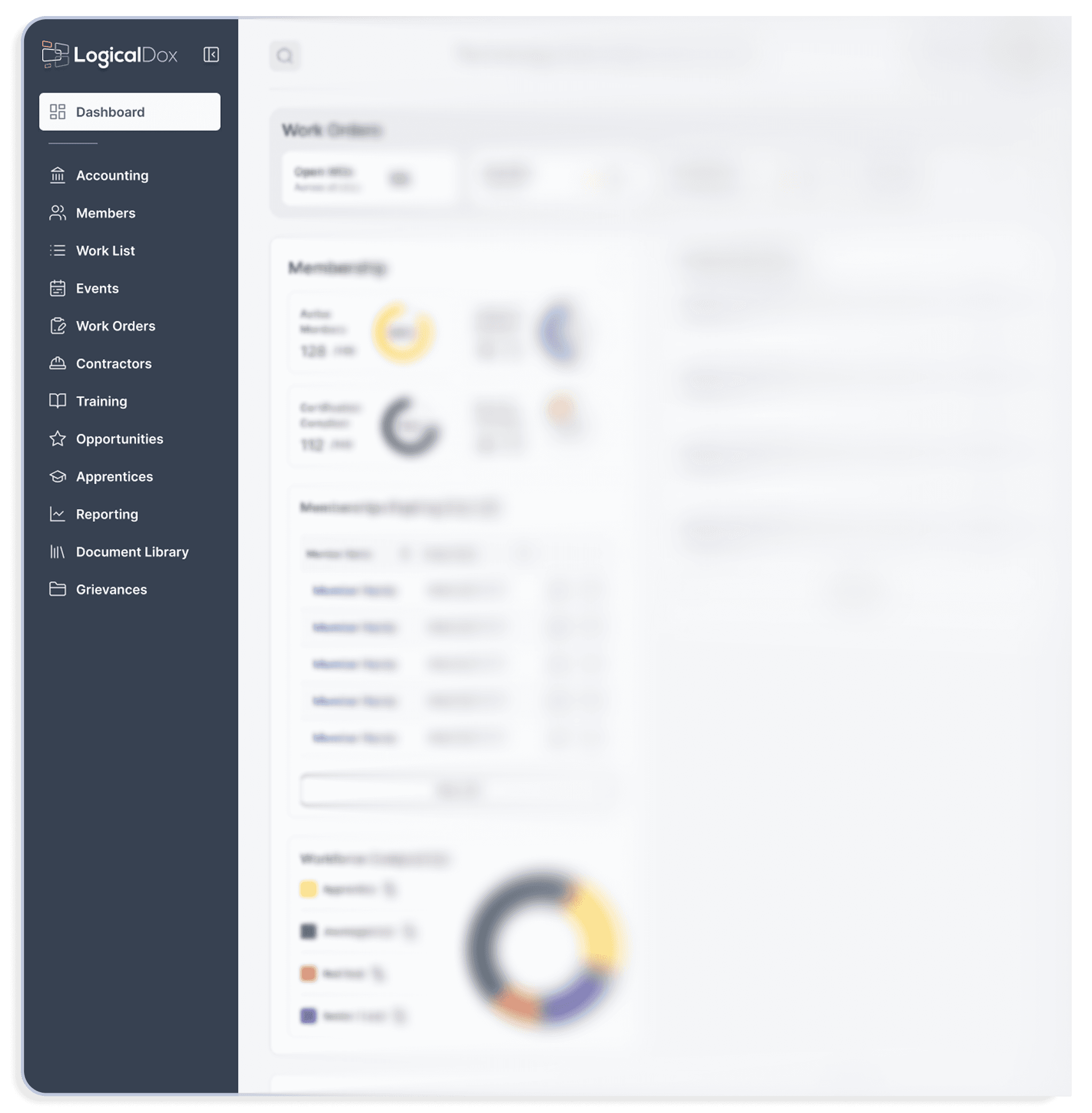 LogicalDox platform menu